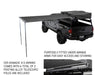 Nomadic Awning 2.0 - 6.5' With Black Cover Awning Overland Vehicle Systems   