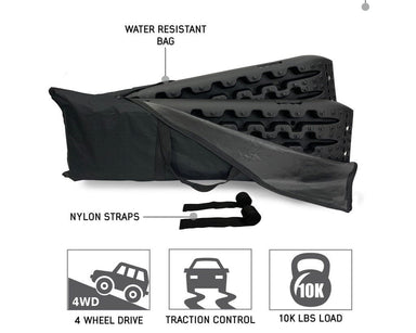 OVS Recovery Ramp With Pull Strap and Storage Bag Ramp Overland Vehicle Systems Recovery Ramp With Pull Strap and Storage Bag - Black/Black  
