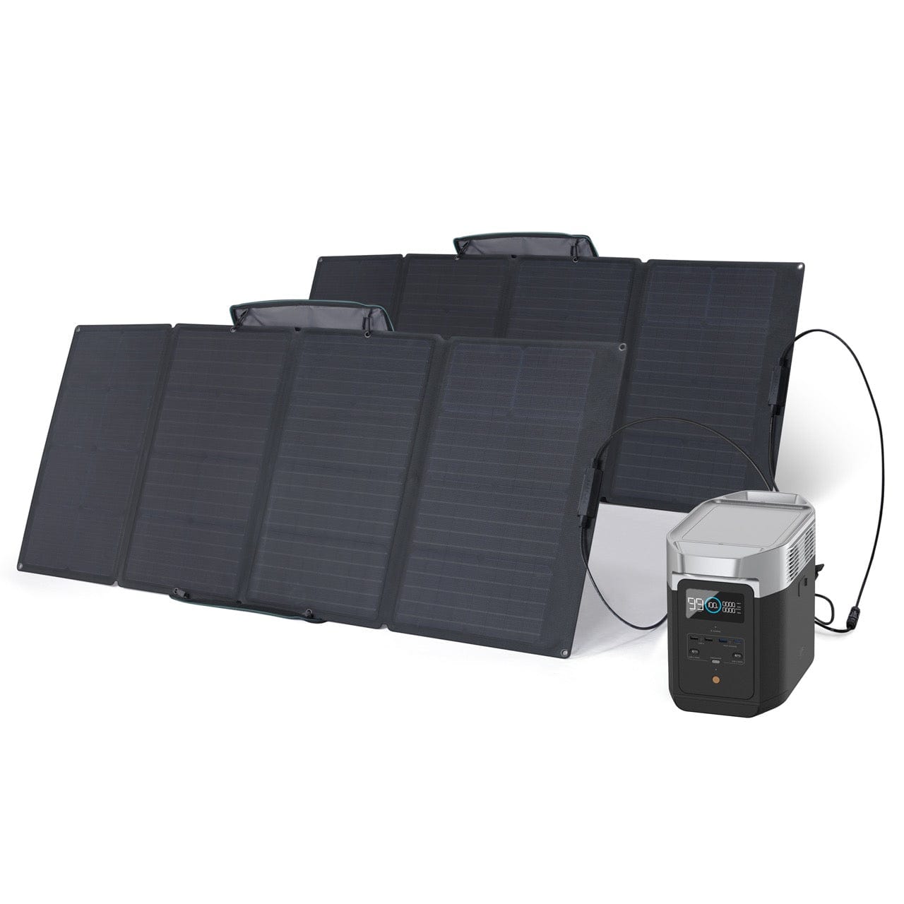 DELTA 2 & Solar Bundles Power Station EcoFlow 160W 2 Panels 