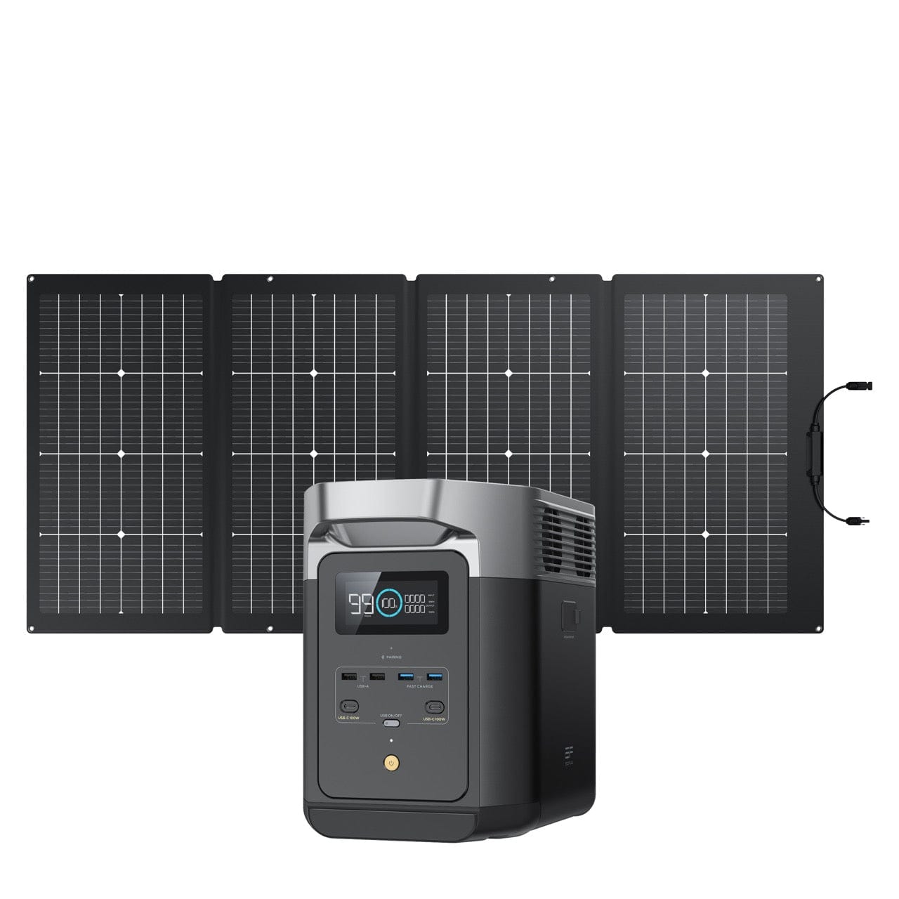 DELTA 2 & Solar Bundles Power Station EcoFlow 220W 1 Panel 