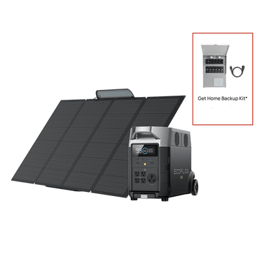 EcoFlow DELTA Pro + 400W Portable Solar Panel + Transfer Switch Portable Power Station EcoFlow   