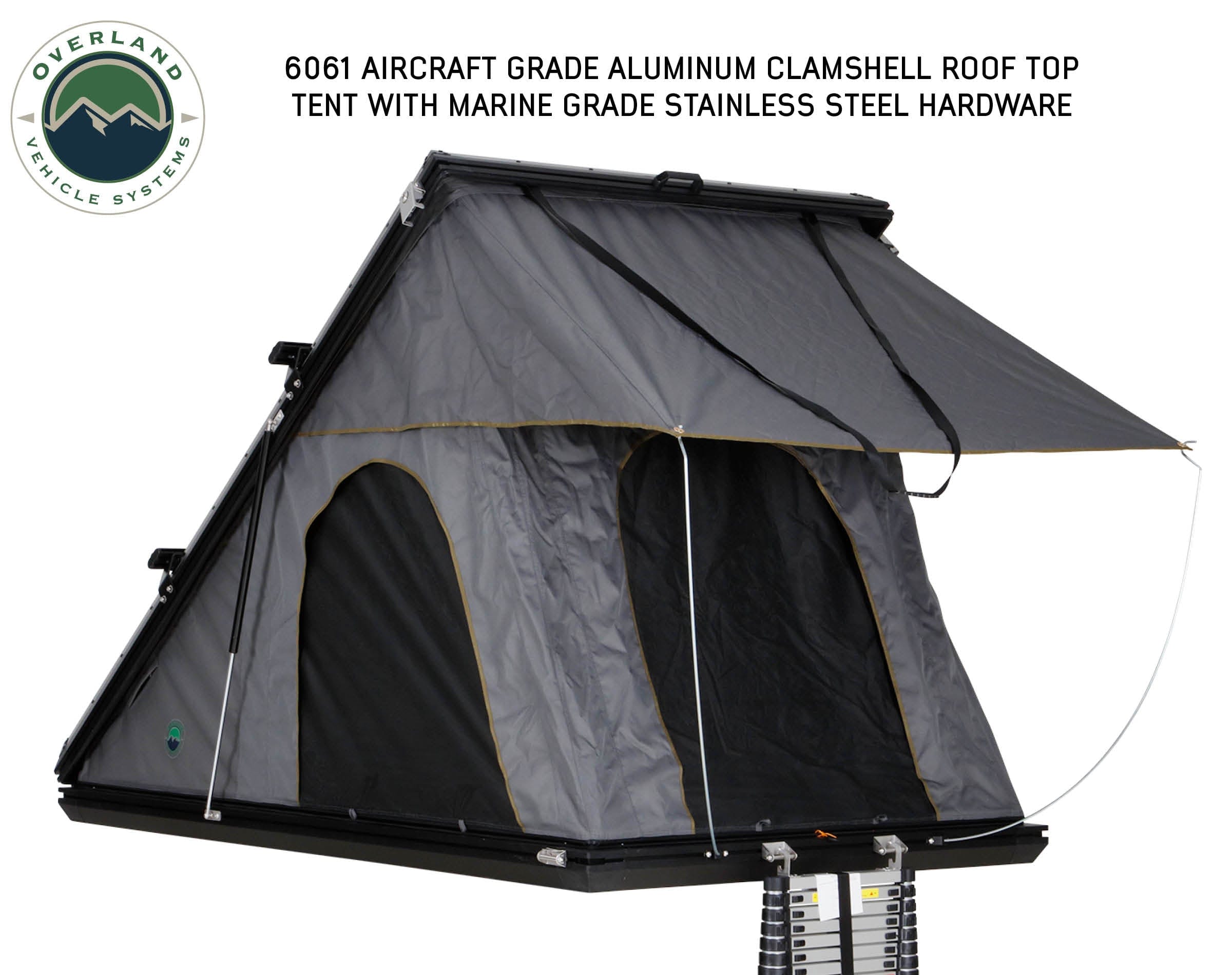 Mamba III Hard Shell Rooftop Tent Rooftop Tent Overland Vehicle Systems   