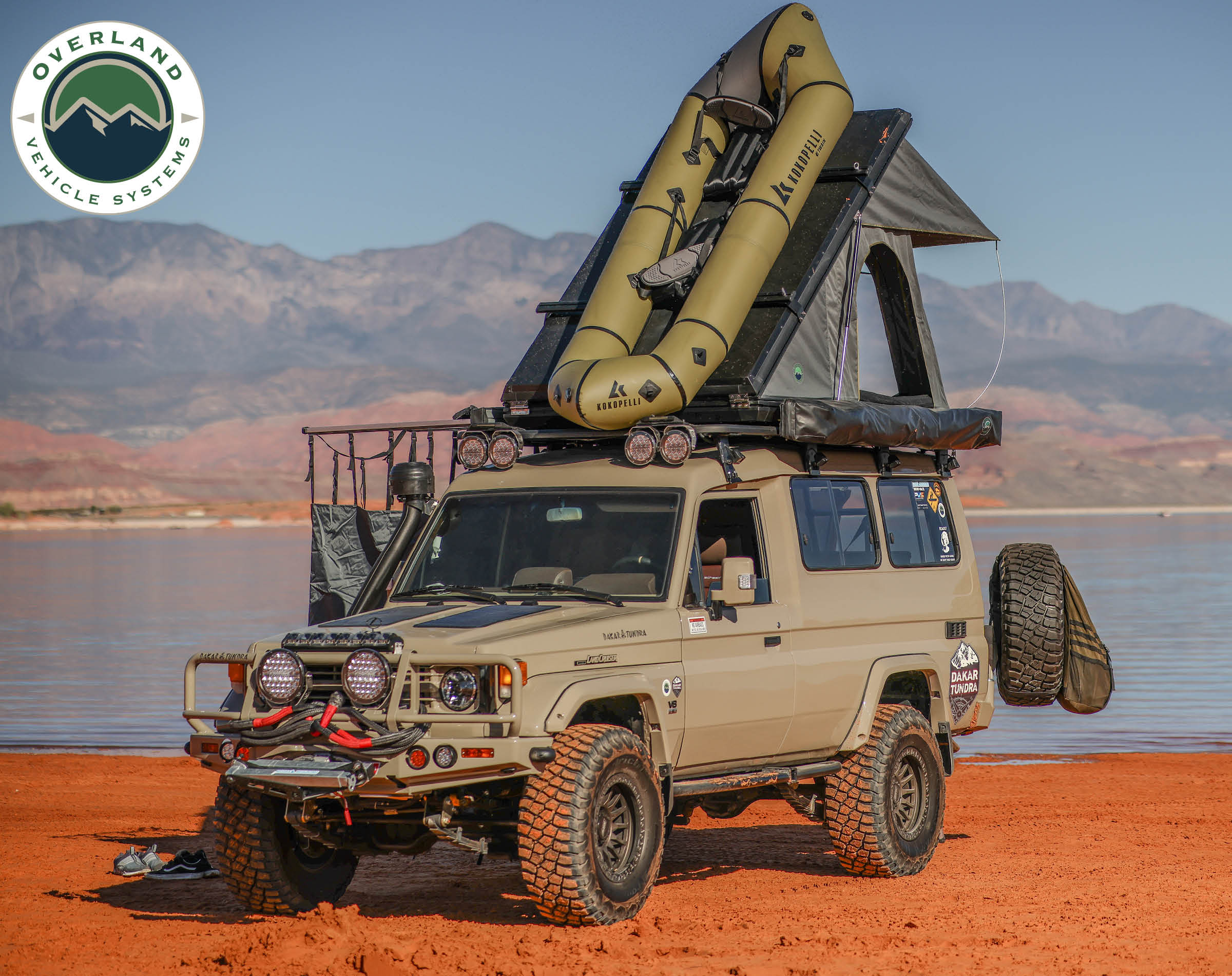 Mamba III Hard Shell Rooftop Tent Rooftop Tent Overland Vehicle Systems   