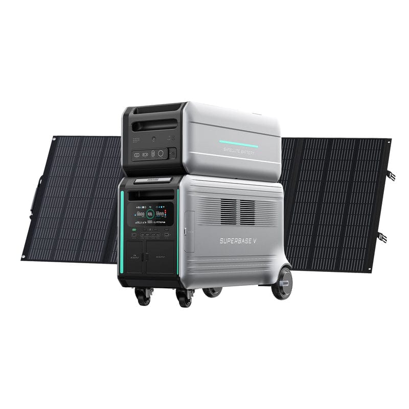 SuperBase V 6400 + Extra Battery and Solar Bundels Portable Power Zendure   