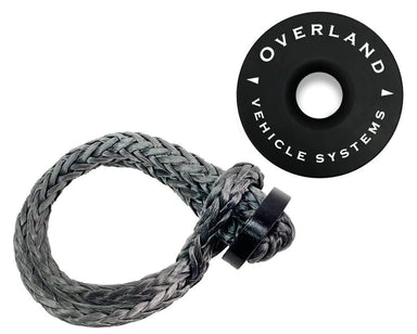 Soft Shackle and Recovery Ring Combo Pack Soft Shackle Overland Vehicle Systems Black  