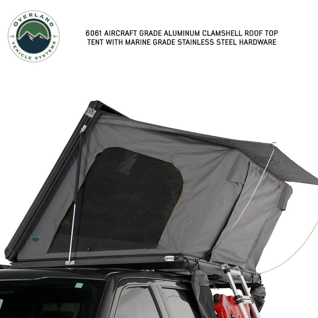 OVS Sidewinder Aluminum Side Opening Rooftop Tent: Premium Hard Sided Roof Top Tent Rooftop Tent Overland Vehicle Systems   