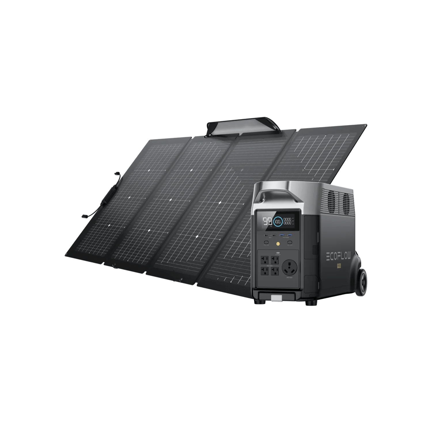 Delta Pro & Solar Bundles Portable Power Station EcoFlow 220W 1 Panel 