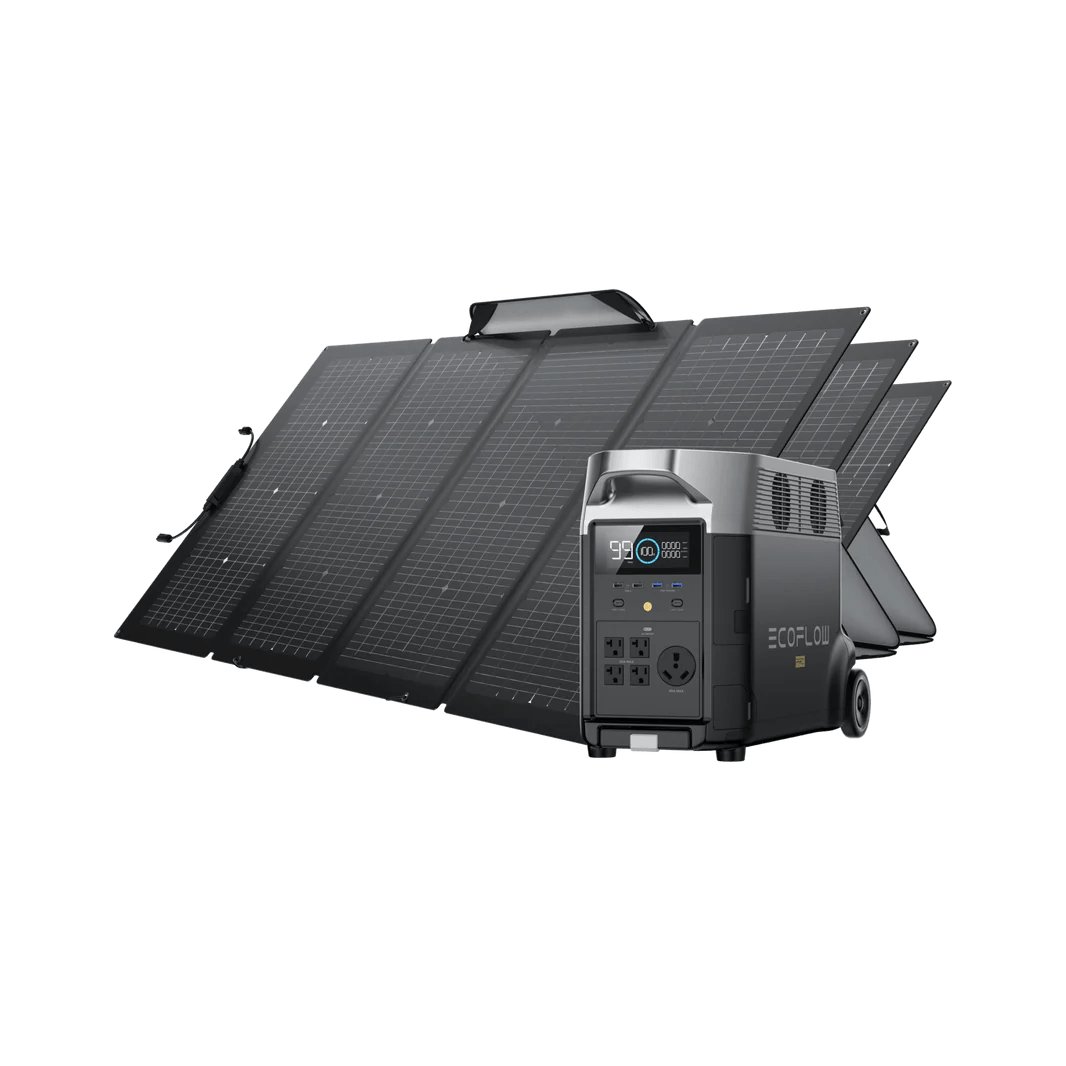Delta Pro & Solar Bundles Portable Power Station EcoFlow 220W 3 Panels 