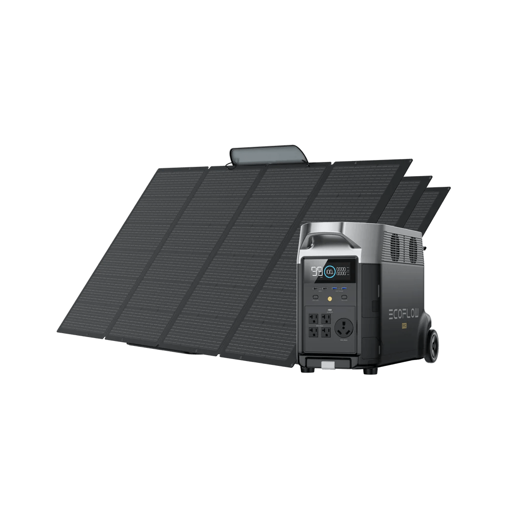 Delta Pro & Solar Bundles Portable Power Station EcoFlow 400W 3 Panels 