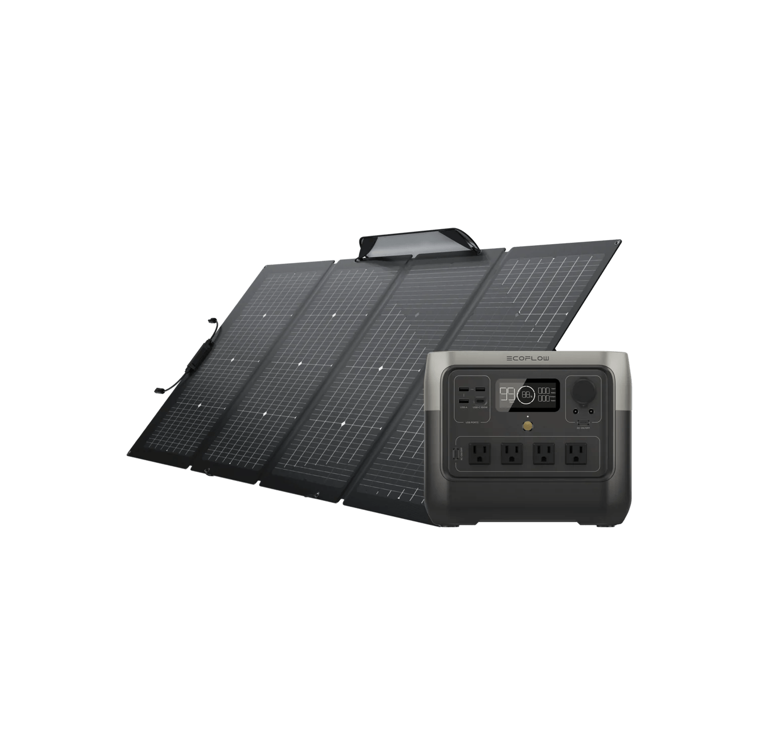 River 2 Pro & Solar Bundles Portable Power Station EcoFlow 220W  