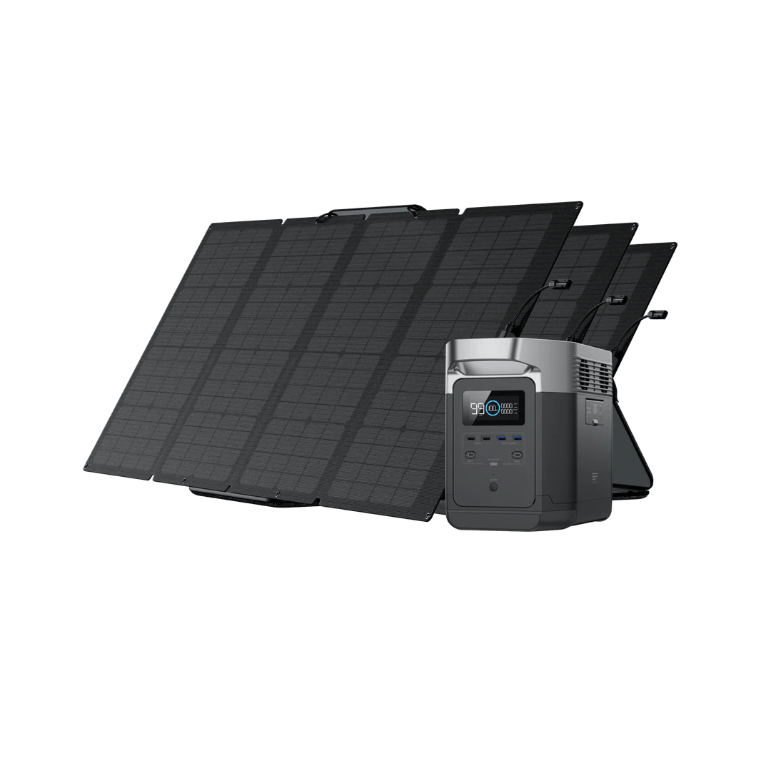 DELTA & Solar Bundles Power Station EcoFlow DELTA 1300 160W 3 Panels