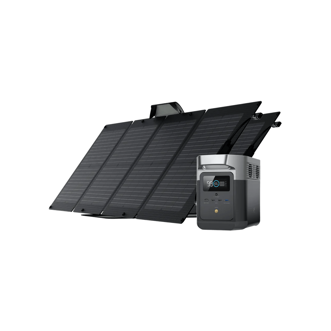 DELTA Mini & Solar Bundles Portable Power Station EcoFlow 110W 2 Panels 