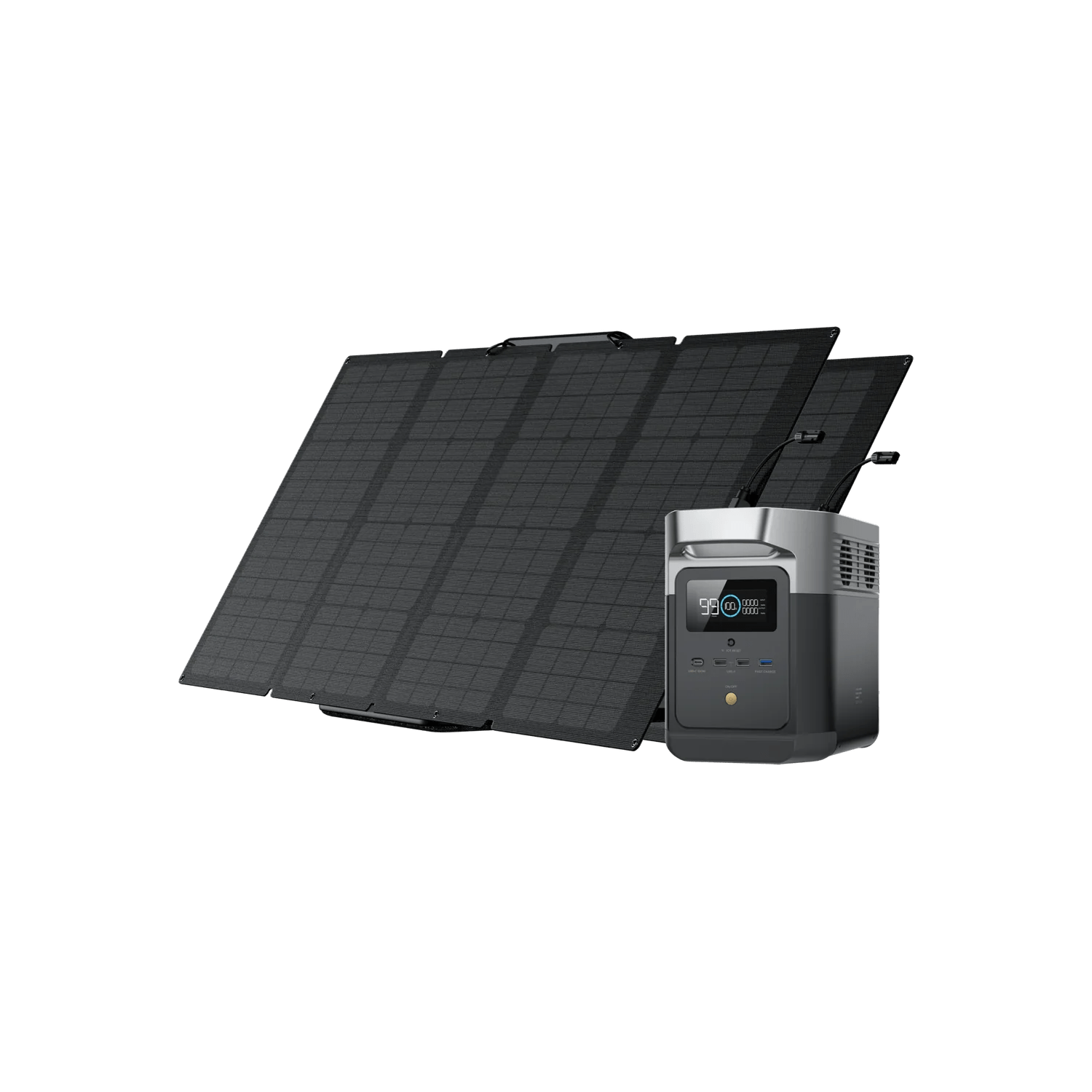 DELTA Mini & Solar Bundles Portable Power Station EcoFlow 160W 2 Panels 